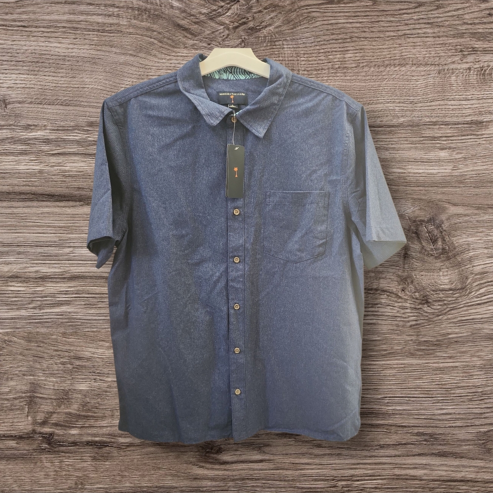 Men's Blue Short Sleeve Shirt Margaritaville